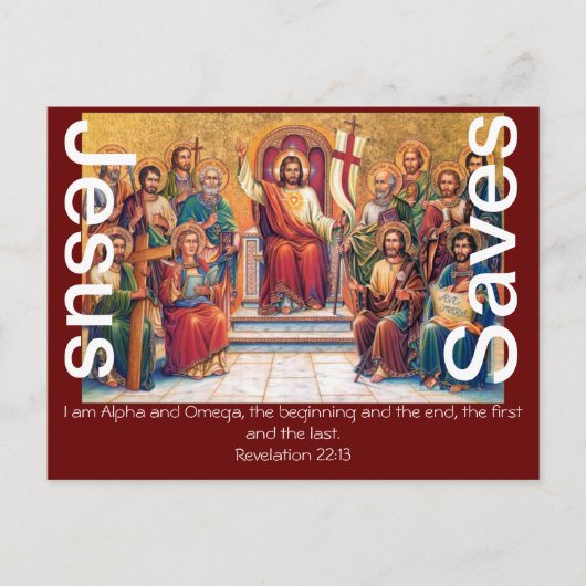 Jesus Rette den Glauben Segen Bibel Liebe Friedens Postkarte (Vorderseite)