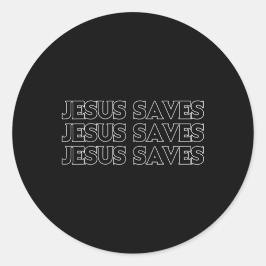 Jesus Rette die Christliche Gotteskriegsbibel Runder Aufkleber (Vorderseite)