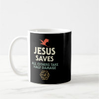 Jesus Rette DM Dragon D20 Dice Gift RPG Rolle Play