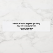 Jesus Rette euch für immer Wasserflaschenetikett (Einzelnes Label)