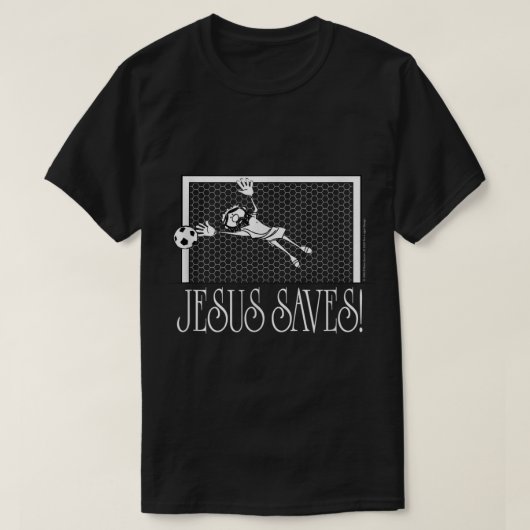 Jesus Rette Fußball T-Shirt (Design vorne)