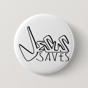 JESUS RETTE GRAFFITI BUTTON