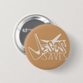 JESUS RETTE GRAFFITI BUTTON (Vorne & Hinten)
