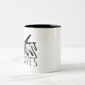 JESUS RETTE GRAFFITI ZWEIFARBIGE TASSE (Mittel)