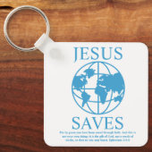 Jesus Rette Graphic 90er Jahre Schlüsselanhänger (Vorderseite)