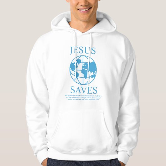 Jesus Rette Graphic Hoodie (Vorderseite)