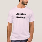 "Jesus Rette" Graues Shirt der Männer (Vorderseite)