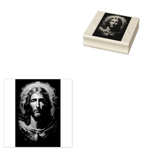 Jesus rette gummistempel (Stempel)