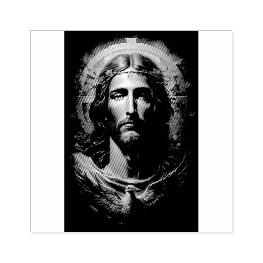 Jesus rette gummistempel (Prägung)