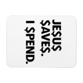 JESUS RETTE - ICH GEBE AUSGABEN MAGNET (Horizontal)