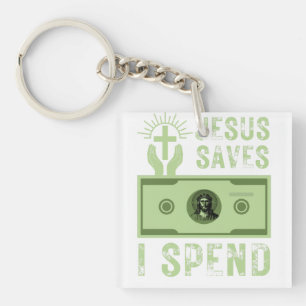 Jesus Rette, ich verbringe einen lustigen Christli Schlüsselanhänger