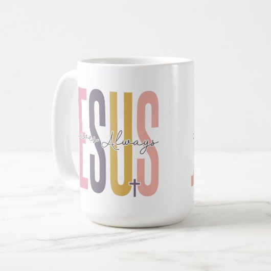 Jesus rette immer kaffeetasse (Vorderseite Links)