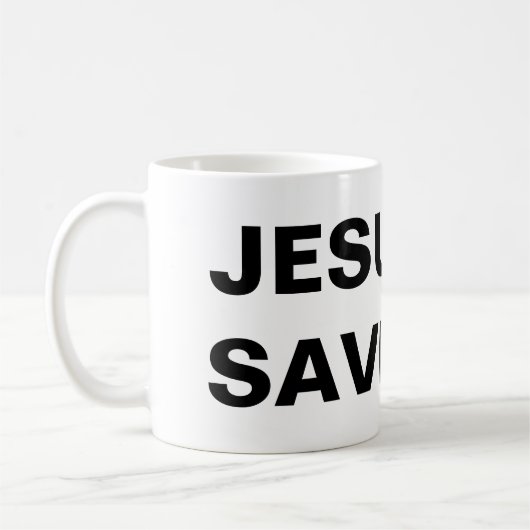 "Jesus Rette" Inspiration Kaffeetasse (Links)