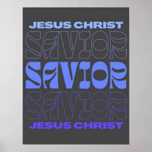 Jesus Rette/ Jesus Lieben Sie/ Grafikplakat Poster