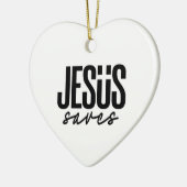 JESUS RETTE KERAMIK ORNAMENT (Links)