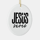 JESUS RETTE KERAMIK ORNAMENT (Rechts)
