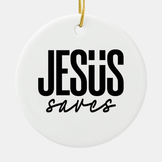 JESUS RETTE KERAMIK ORNAMENT (Vorne)
