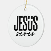 JESUS RETTE KERAMIK ORNAMENT (Links)