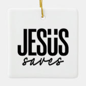 JESUS RETTE KERAMIKORNAMENT (Vorderseite)
