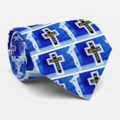 Jesus rette Kreuzigung Krawatte (Gerollt)