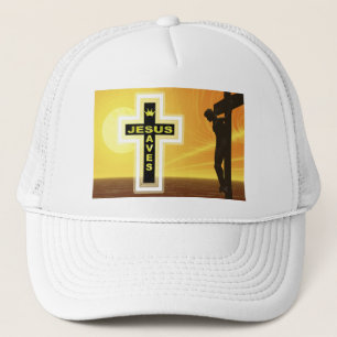 Jesus rette Kreuzigung Truckerkappe