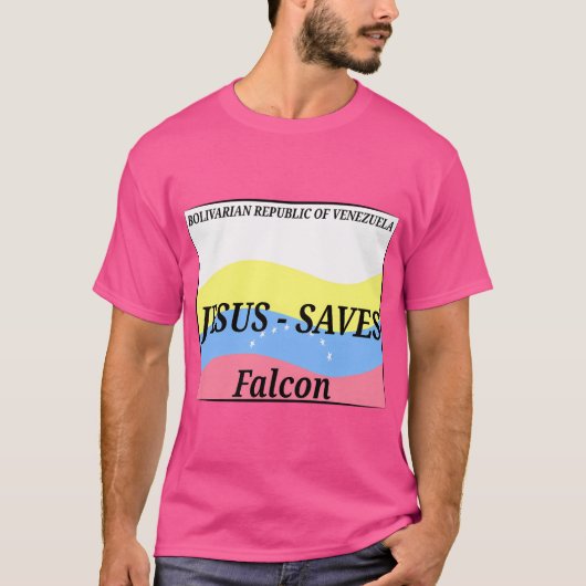 Jesus Rette Lizenzschild T-Shirt (Vorderseite)