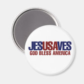 Jesus Rette Magnet (Vorderseite/Rückseite)