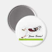 JESUS RETTE! MAGNET (Vorderseite/Rückseite)