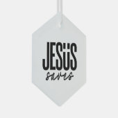 JESUS RETTE ORNAMENT AUS GLAS (Vorderseite Rechts)