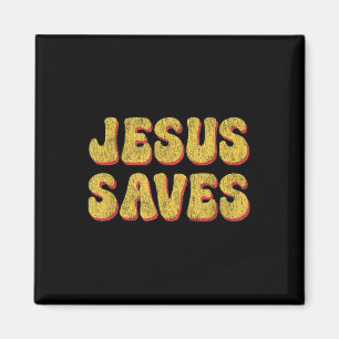 Jesus Rette - Populärer Christlicher Glaubenssatz Magnet