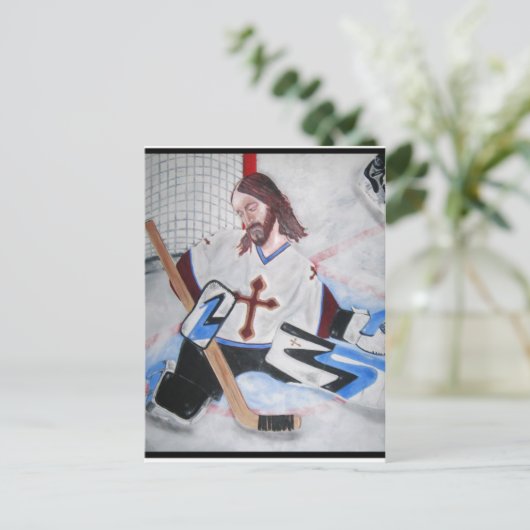 Jesus Rette! Postkarte (Stehend Vorderseite)