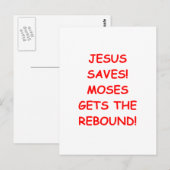 Jesus rette postkarte (Vorne/Hinten)