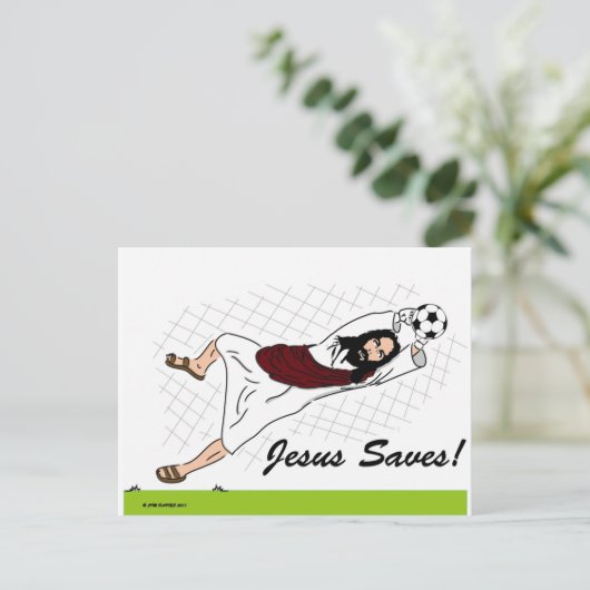 JESUS RETTE! POSTKARTE (Stehend Vorderseite)
