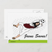 JESUS RETTE! POSTKARTE (Vorne/Hinten)