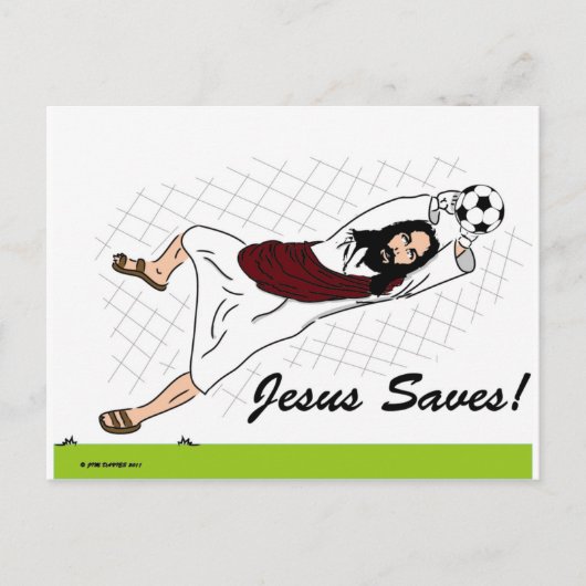 JESUS RETTE! POSTKARTE (Vorderseite)