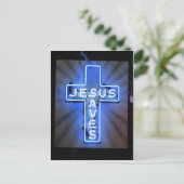 Jesus Rette Postkarte (Stehend Vorderseite)