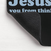 Jesus Rette Satire Atheist Mousepad (Ecke)