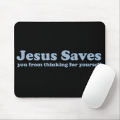 Jesus Rette Satire Atheist Mousepad (Mit Mouse)