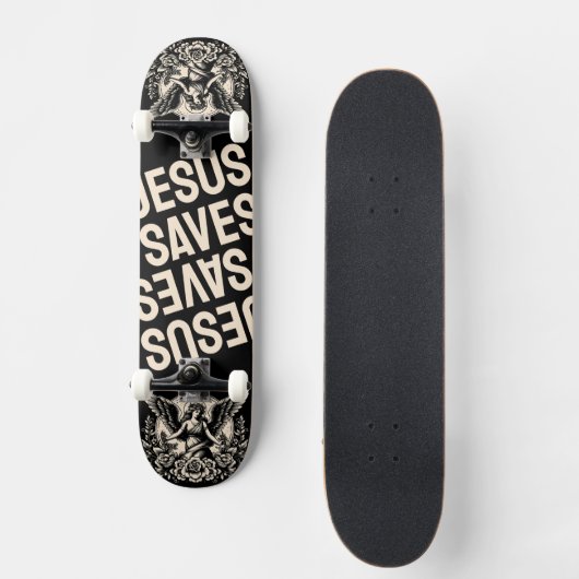 Jesus Rette Skateboard (Vorderseite)