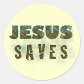 Jesus Rette Sticker (Vorderseite)