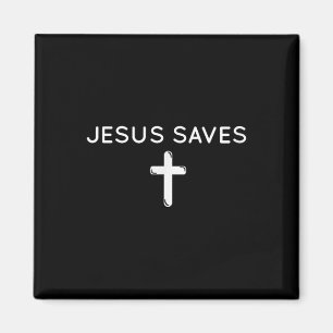 Jesus Rette subtile Christliche Glaube Minimal R Magnet