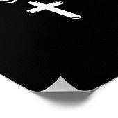 Jesus Rette subtile Christliche Glaube Minimal R Poster (Ecke)