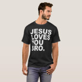 Jesus Rette subtile Christliche Minimalreligio T-Shirt (Vorne ganz)