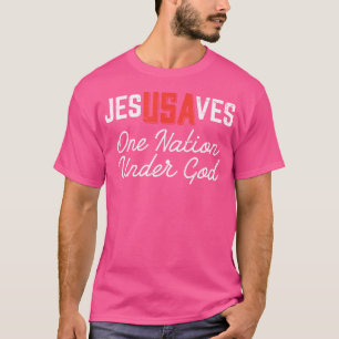 Jesus Rette uns eine Nation unter Gott Christi T-Shirt