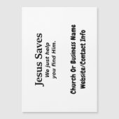 Jesus Rette - Wir helfen Ihnen einfach, ihn zu fin Magnetkarte (Vorderseite)