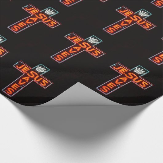 Jesus Rette Wrapping Paper Geschenkpapier (Ecke)