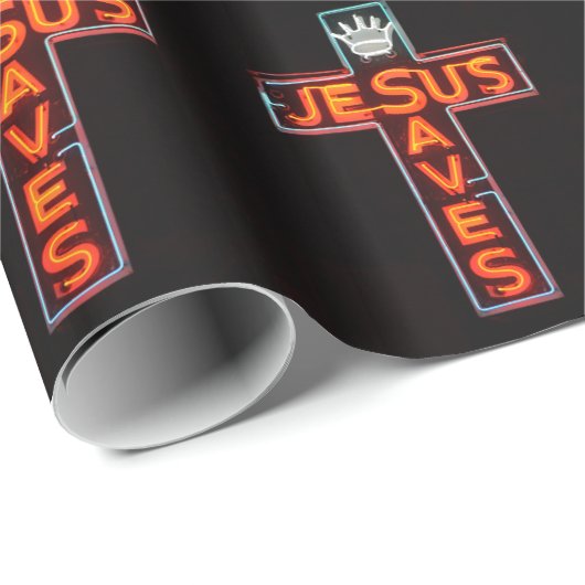 Jesus Rette Wrapping Paper Geschenkpapier (Rolleneckpunkt)