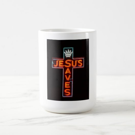 Jesus Rette Zeichen Kaffeetasse (Mittel)