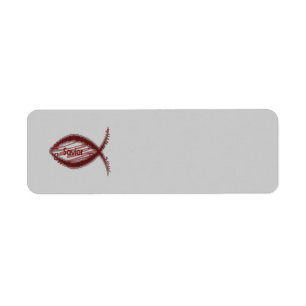 Jesus-Retter-christliches Fisch-Symbol