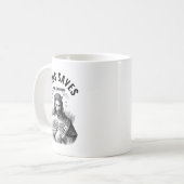 Jesus rettet am Black Friday - Lustiger Jesus Meme Kaffeetasse (Vorderseite Links)